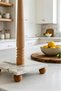Marble Paper Towel Holder with Wooden Detail - 4