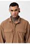 Ribbed Long Sleeve Pocketed Shirt - 6
