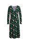Rochie verde de damă cu model - 5