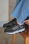 Women's Black and White Sneaker Casual Sports Shoes 021 - 2