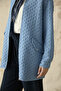 Zippered Stand Collar Blue Jacket with Pocket Detail 0184 - 4
