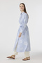 Striped Belted Shirt Dress Blue Tunic 1616 - 5