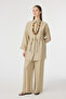Belted Shirt Collar Relaxed Cut Mink Suit 1829 - 3