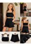 Girl's Muslin Elastic Crop Blouse & Ruffle Shorts Set - 4