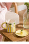 كوب LCW HOME بتصميم مخطط مختلط على شكل أناناس مع غطاء - 2