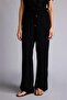 J8738Azbk27 Black Florida Florida High Waist Wide Leg Belmando Pants with Pockets - 4