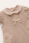 Muhino Baby Girl Floral Patterned Lace-Up Snap-On Jumpsuit (100% Cotton) - 5