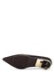 Women's Genuine Leather Brown Heeled Shoes - 3