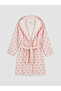 Güli̇s gi̇yi̇m^den new season mixed bow patterned cotton girl's bathrobe