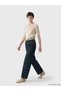 Two Mt Shop Quality Soulife Navy Blue Denim Straight Baggy Fit High Waist Wide Leg Women's Jean Pants