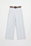 Women's Canvas Trousers Pnt02012 Blue - 4