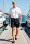 Men's Shorts Denim Bermuda Baggy Wide Cut Straight Fit Plain Pattern Regular Waist Short Length Rigid