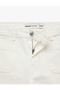 Pocket Detailed Regular Waist Cotton Slim Fit Mini Shorts - 6