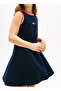 Navy Blue Girl's Patterned Dress Kg0Kg09109C1G - 3
