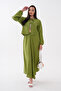 Pre-Tieded Jacquard Knitted Skirt Suit - 5