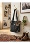 Women's Trendy Model Long Shoulder Strap Jean Denim Bag - 3