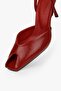 Women's Estelia Red Leather Heeled Shoes - 4