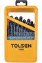 25 Pcs HSS Twist Drill Bits Set, 75082, Durable High Speed Steel Construction, Precision Cutting Design, Organized Storage Case, Suitable for Metal Wood and General Drilling Use - 8