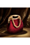 Ruby Pearl Ahşap El Çantası - 3
