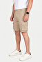 Men's Stone Lycra Gabardine Modern Fit Cargo Capri Shorts – Multi-Pocket Summer Relaxed Fit Shorts 2014 - 4