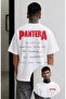 تي شيرت للجنسين بطباعة على الظهر من Pantera Walk Quotes، تي شيرت كبير الحجم بتصميم فرقة الروك