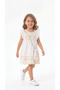 Floral Detailed Ruffle Bag Girls' Dress - 3