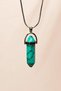 Turquoise Natural Stone Chain Handmade Necklace End: 3 cm Chain: 20 cm Boxed - 4