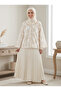 Embroided Floral Textured Top,Loose Fit,Modest,free size.