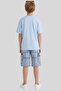Boy's Cargo Pocket Denim Shorts Lycra Comfortable Fit Denim Shorts - 3