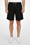 Men Solid Basic Shorts, Black