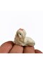 Mini Miniature Sitting Dog with Bow, Fino Dog Silicone Mold K-1574, Scented Stone Soap Plaster Candle Mold - 3