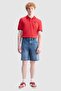 Archie Straight Fit Distressed 100% Cotton Men's Blue Denim Shorts - 5