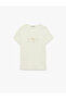 Cotton Slim Fit Short Sleeve Crew Neck Lemon Printed T-Shirt - 4