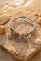 Stainless Steel Charm Stone-Encrusted Steel Bracelet - 2
