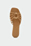 Lola Gold Accessory Flat Women's Nude Slippers