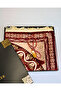 Velvet Lined Prayer Rug and Crystal Prayer Beads in Burgundy Special Boxed Luxury Gift Dowry Set