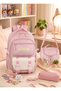 Waddell Primary School - Middle School Luxury Quality Fabric Twillnis Rain-Proof Sweet Girl's Bag Lunch Bag and Pencil Case 3-Piece Set