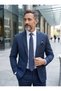 Men's a Quality Patterned Tie and Handkerchief Set - 4