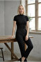 Women's Cotton Half Turtleneck Short Sleeve Basic T-Shirt Stretchy Stand-Up Collar Casual Stylish Lycra T-Shirt Blouse - 2