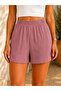 Women's Bubble Fabric Relaxed Fit Shorts - 3