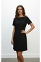 Kayik Yaka 2 Yarn Combed Cotton Dress - 2