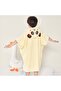 Kids Hooded Cape Towel with Cartoon Design – Yellow – Stitched Both Sides – 4-5 Years