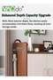 Shoe Cabinet with Door and Drawer, Large Capacity Freestanding Shoe Cupboard, Open Countertop Storag - 4