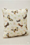Botanika Series Butterfly Duck Fabric Throw Pillow Cover - 2