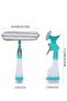 4-in-1 Multi-Purpose Window Glass Cleaner with Built-in Spray Bottle - 4