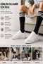 5 Pairs Women's Striped Knee High Socks Sports School Daily College Socks - 5