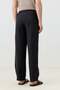 Black Lyocell Blend Relax Fit Men's Trousers - 6