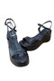 Söz 2021 Women's Genuine Leather Wedge Sole Platform Ankle Strap Casual Sandals - 2