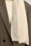 Stylish and Modern Wool Shawl, Cream Shawl with Comfortable Wear and Warm-Keeping Feature - 3