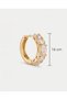 Oval Cut Zircon Stone Hoop Steel Xuping Earrings - 4